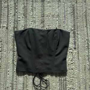 Edikted Piper Strapless Corset Dark Grey